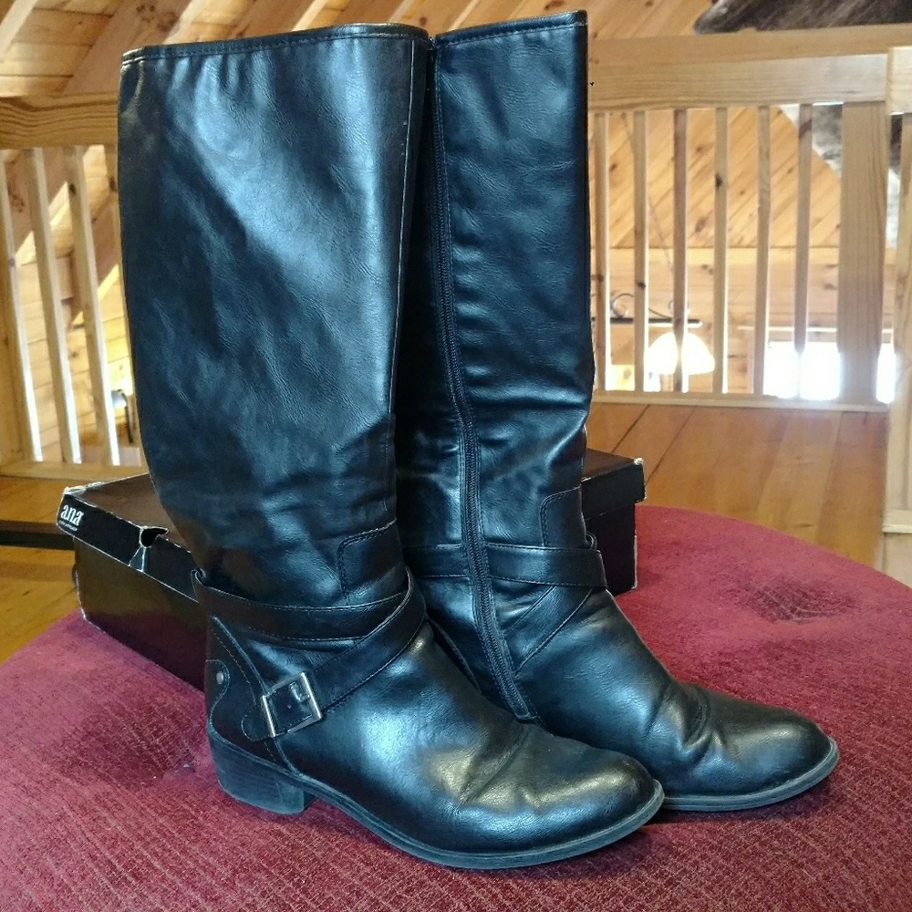 Tall Black Leather a.n.a. Boots